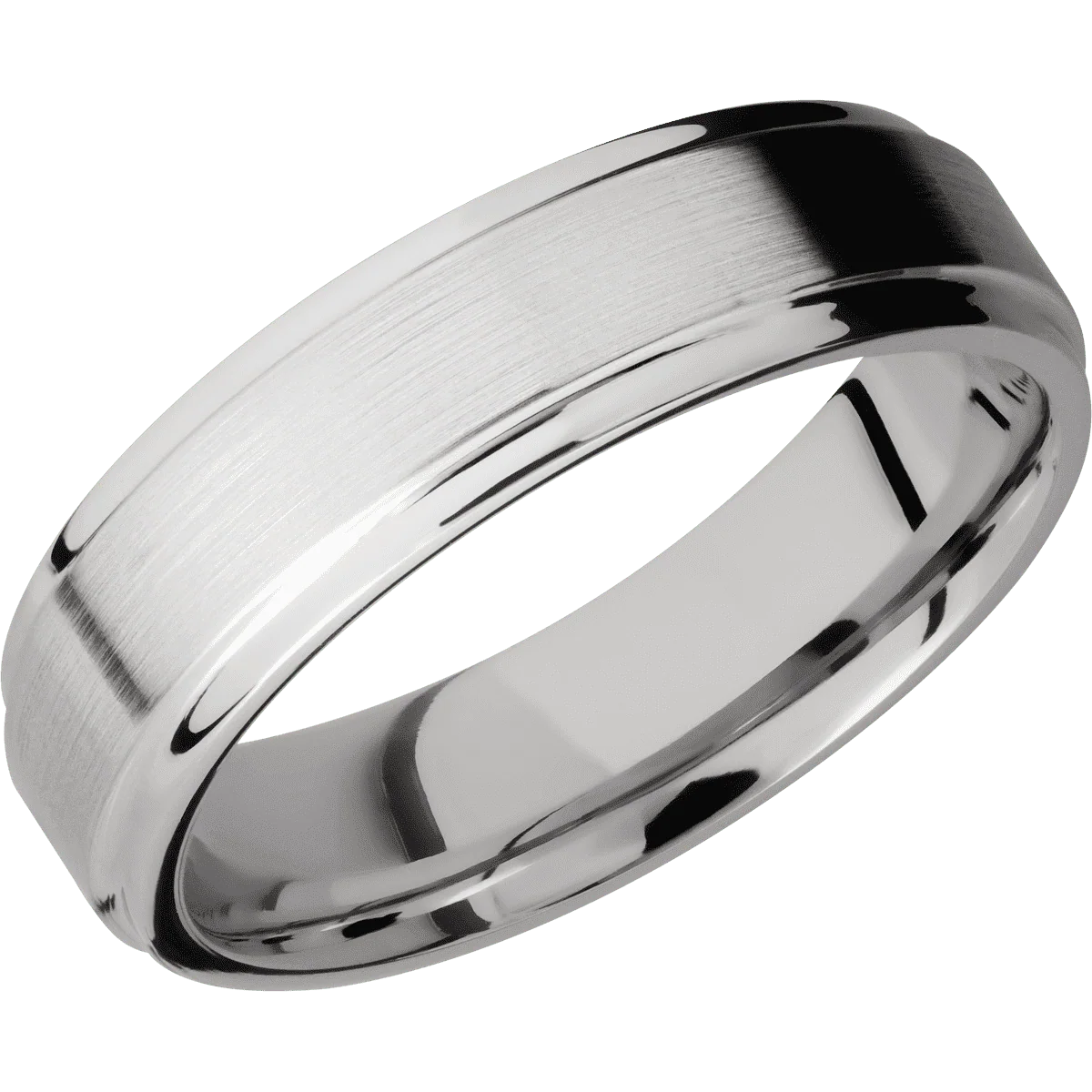 10K White Gold + Satin , Polish Finish - Image 2