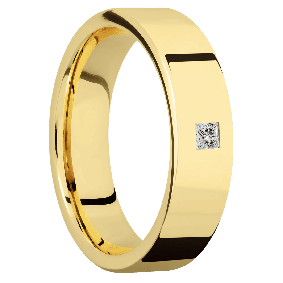 10K Yellow Gold + Polish Finish