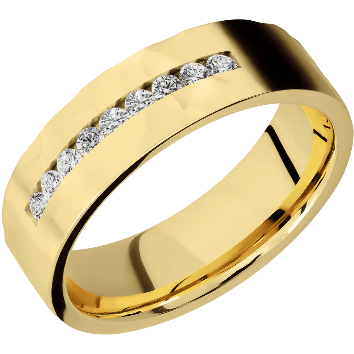 10K Yellow Gold + Rockpolish Finish - Image 2