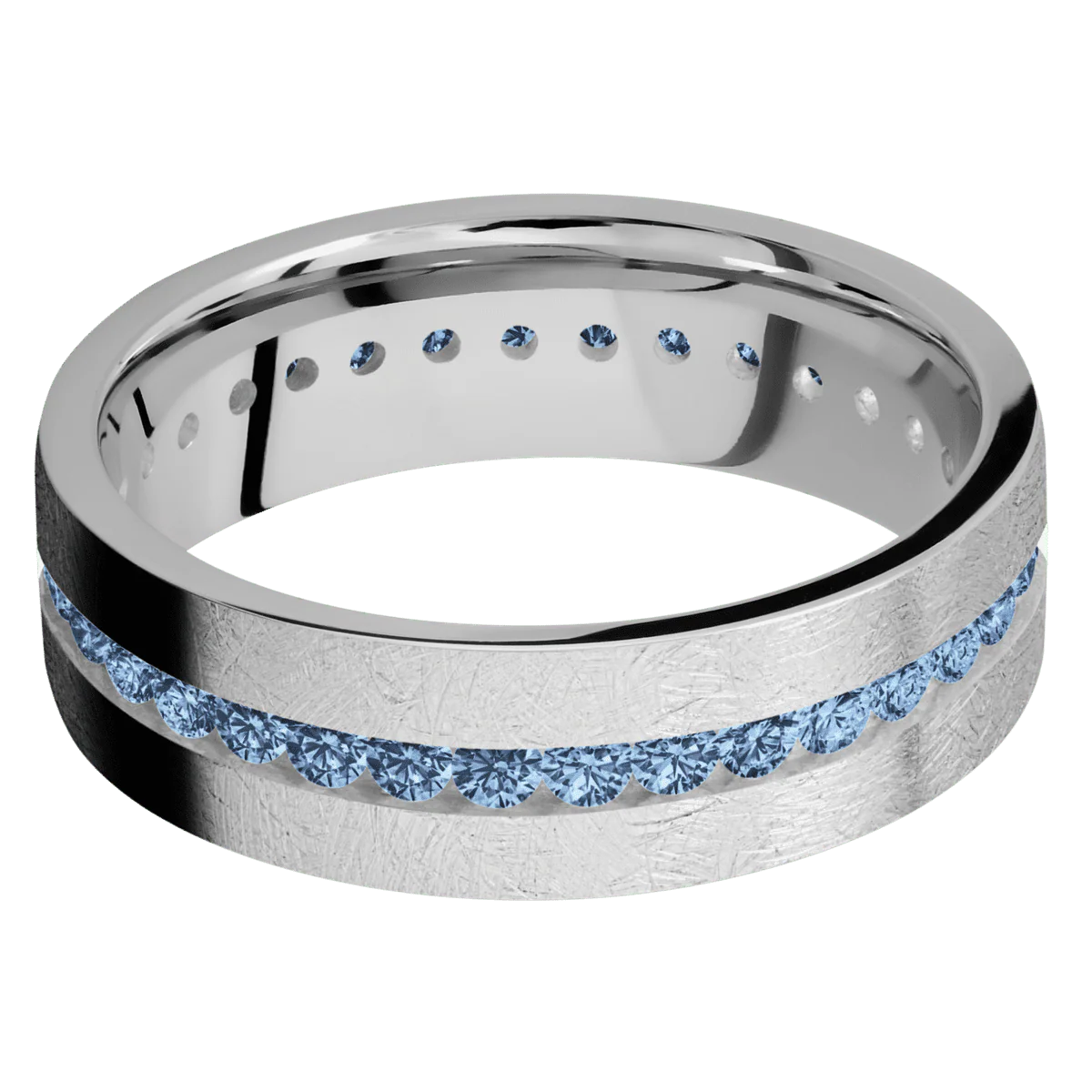 14K White Gold + Distressed Finish - Image 3
