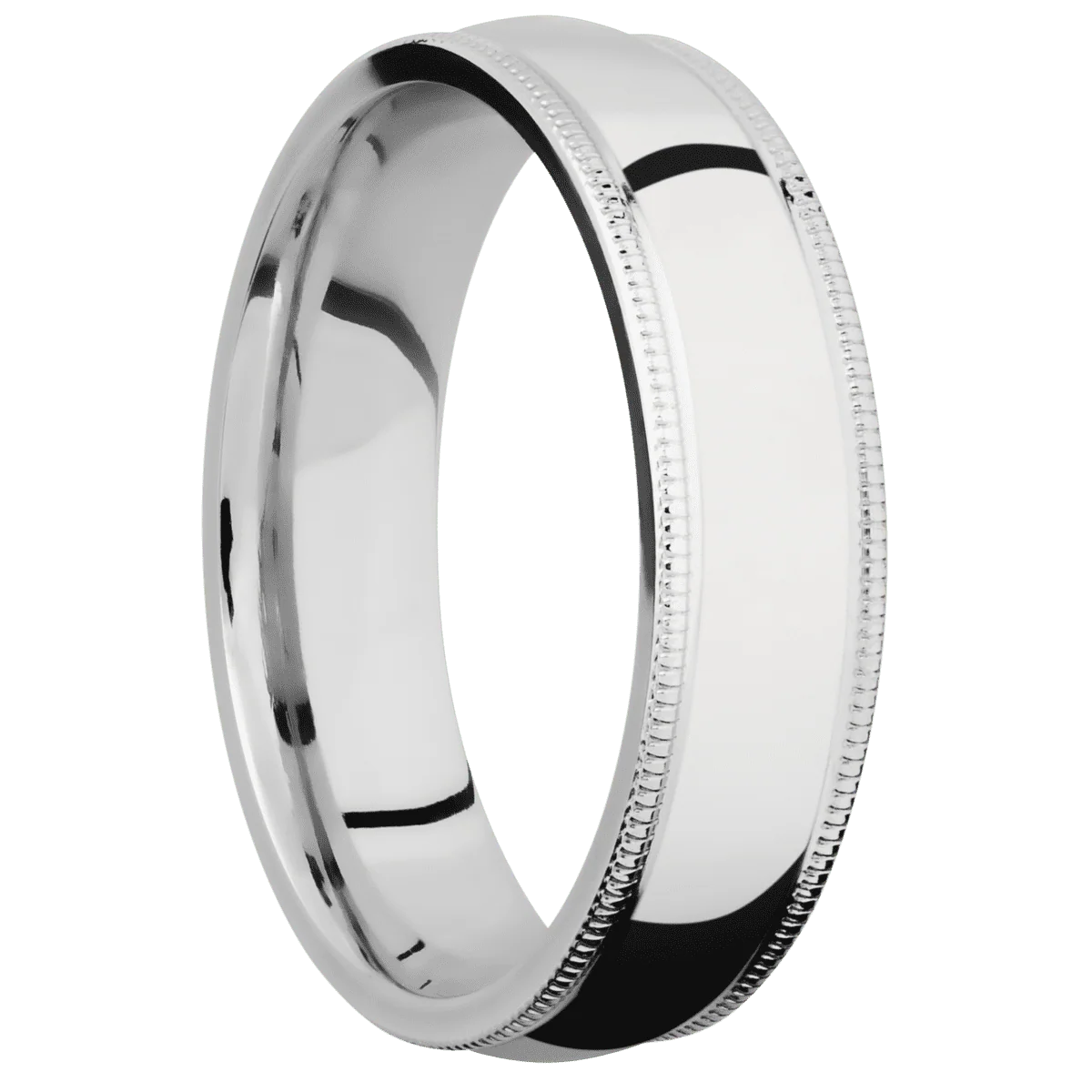 14K White Gold + Polish Finish