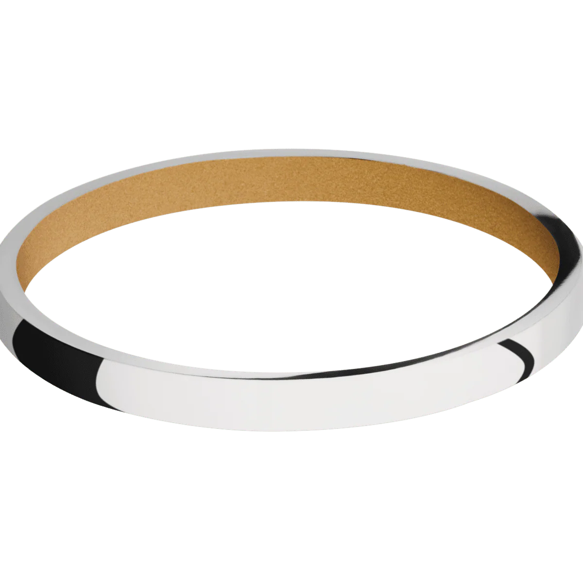 14K White Gold + Polish Finish + Gold - Image 3