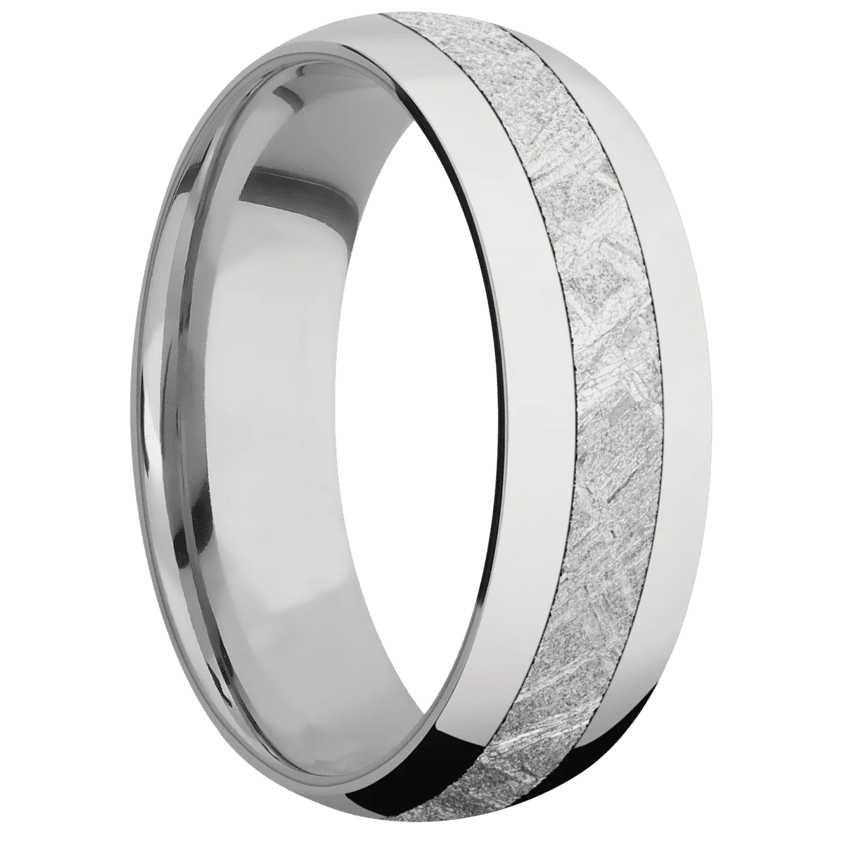 14K White Gold + Polish Finish + Titanium