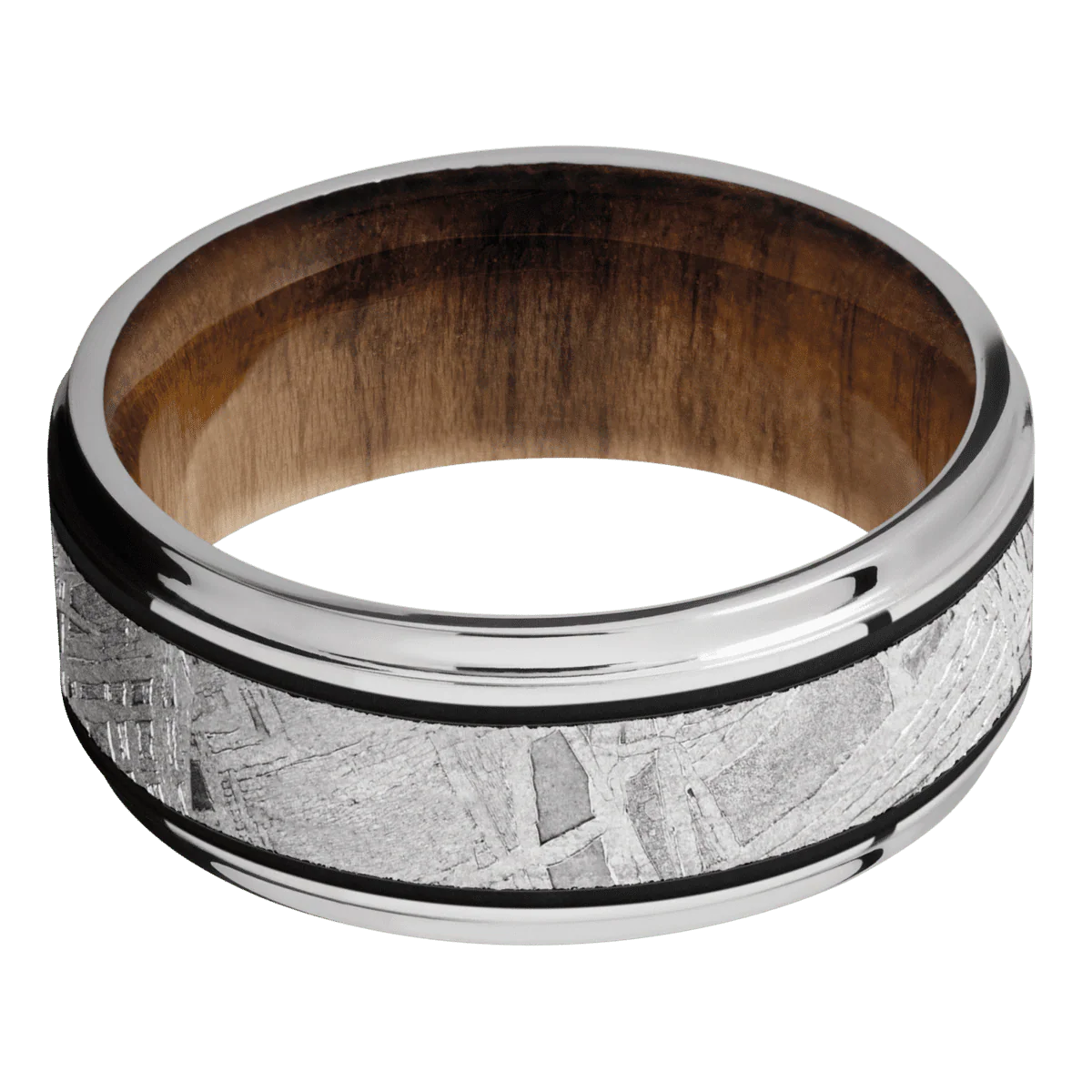 14K White Gold + Polish , Polish Finish + Teak - Image 3
