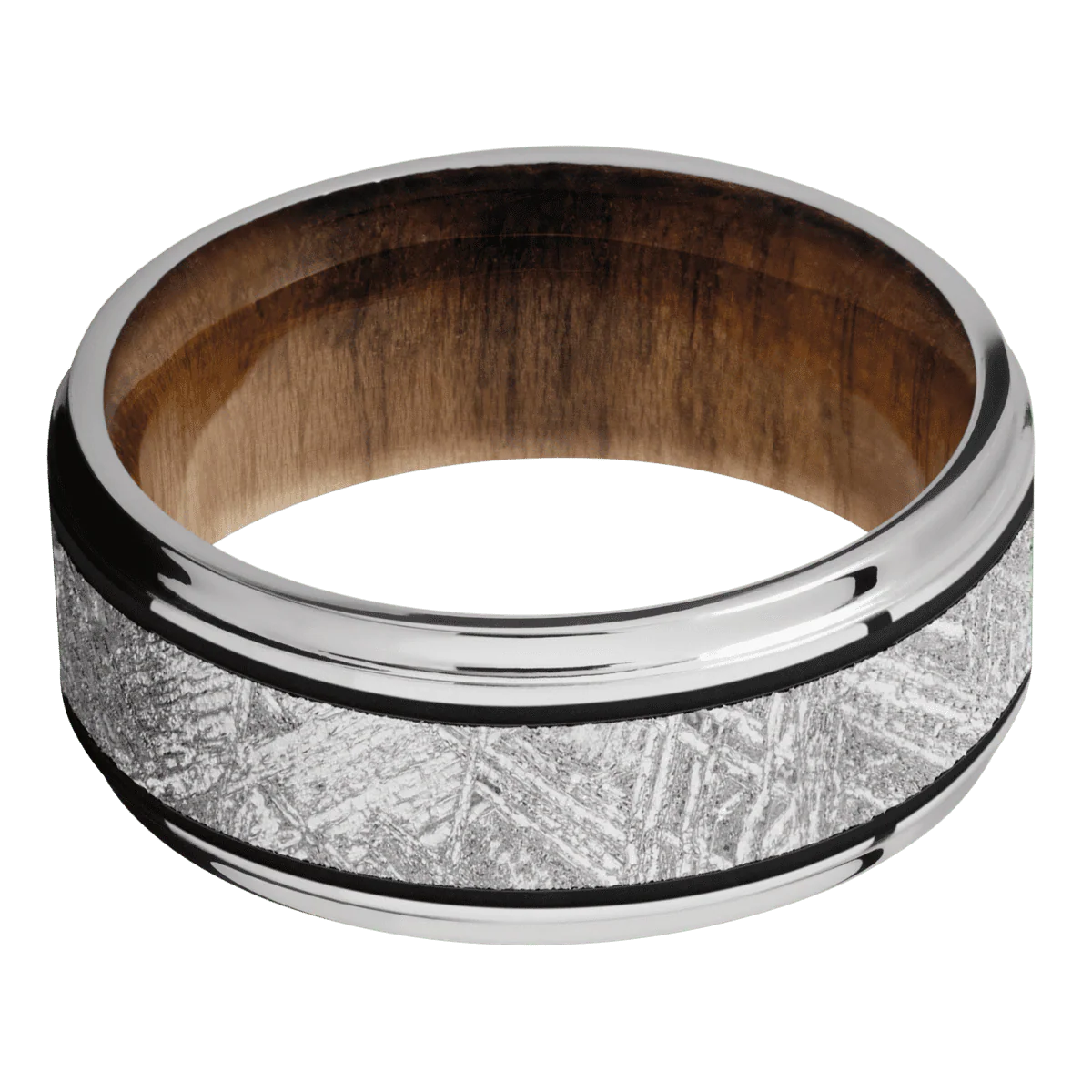 14K White Gold + Polish , Polish Finish + Teak - Image 3