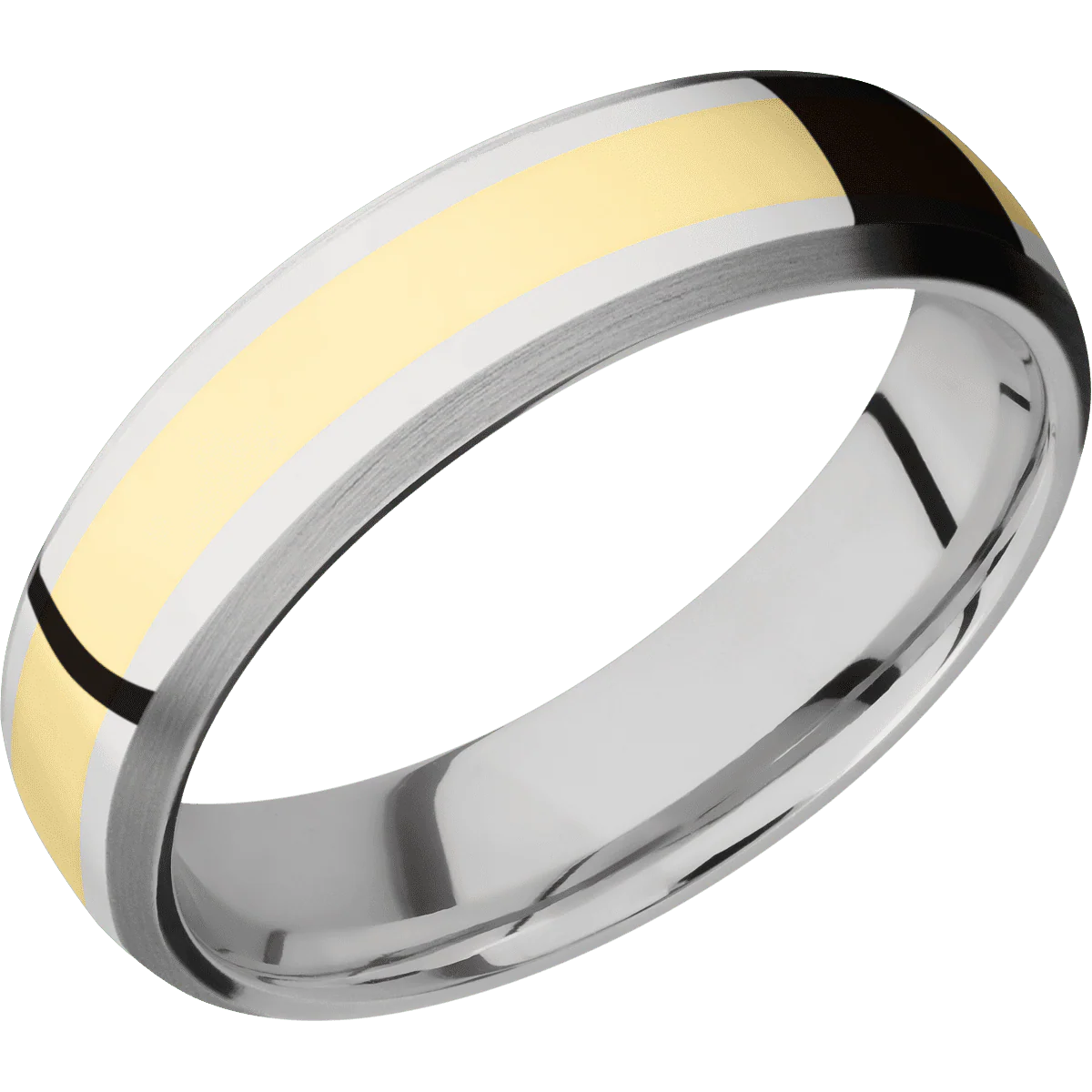 14K White Gold + Polish , Satin Finish - Image 2