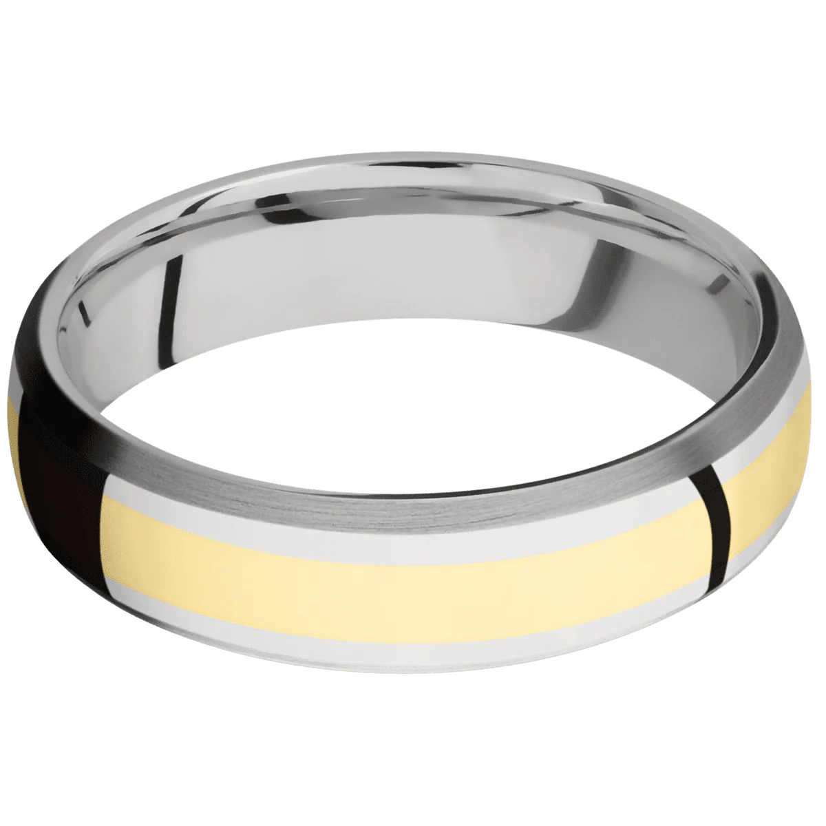 14K White Gold + Polish , Satin Finish - Image 3