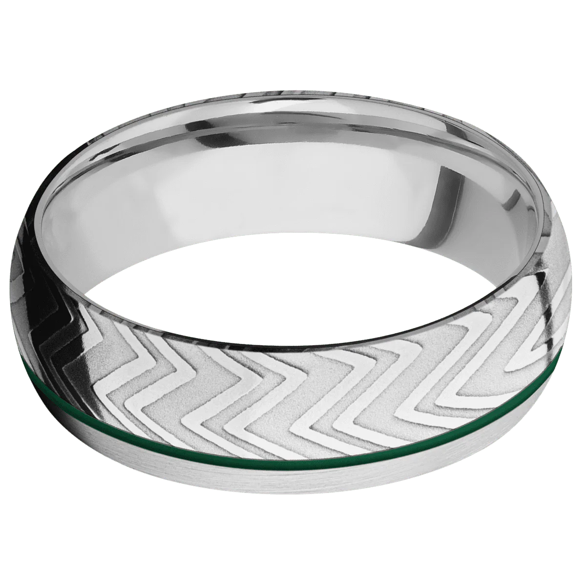 14K White Gold + Satin Finish - Image 3