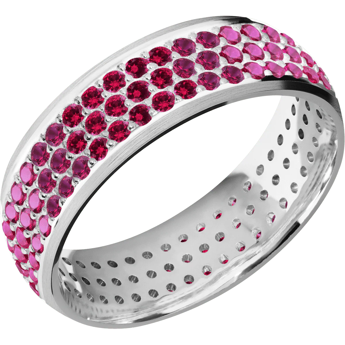 14K White Gold + Satin Finish - Image 2