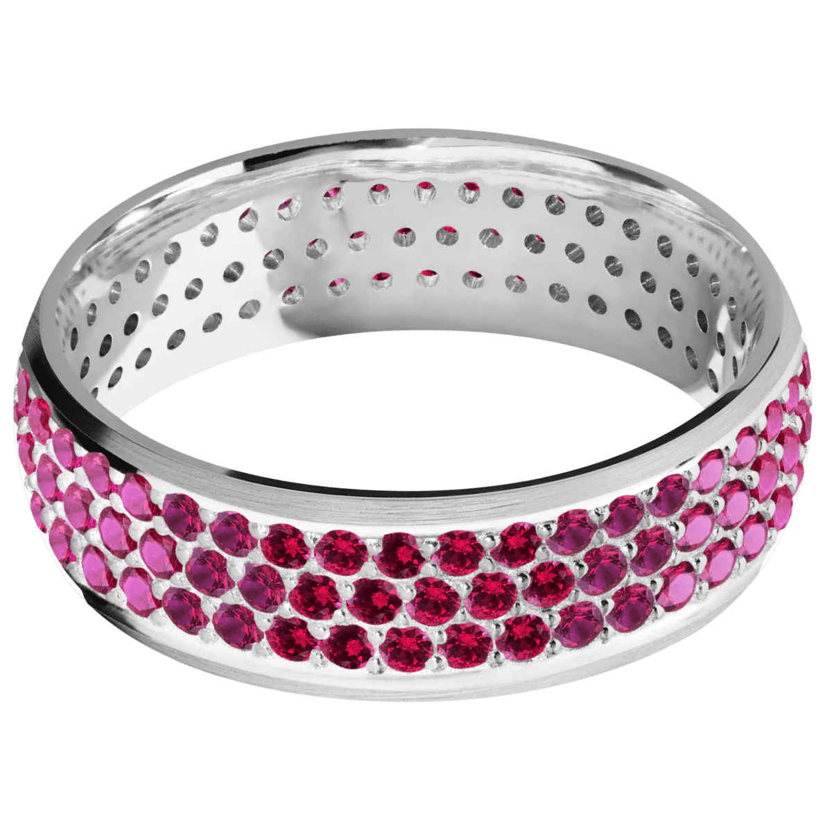 14K White Gold + Satin Finish - Image 3