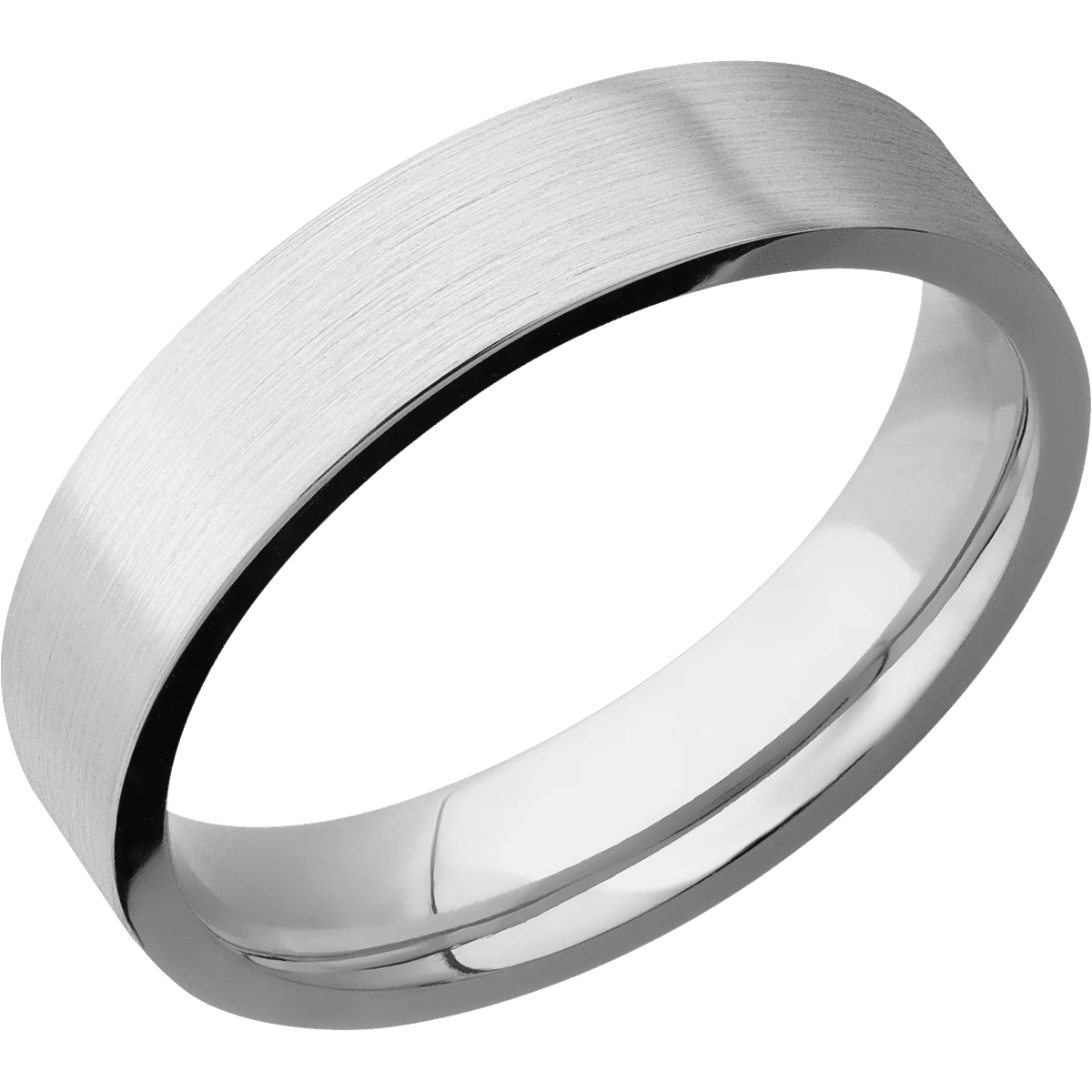 14K White Gold + Satin Finish - Image 2