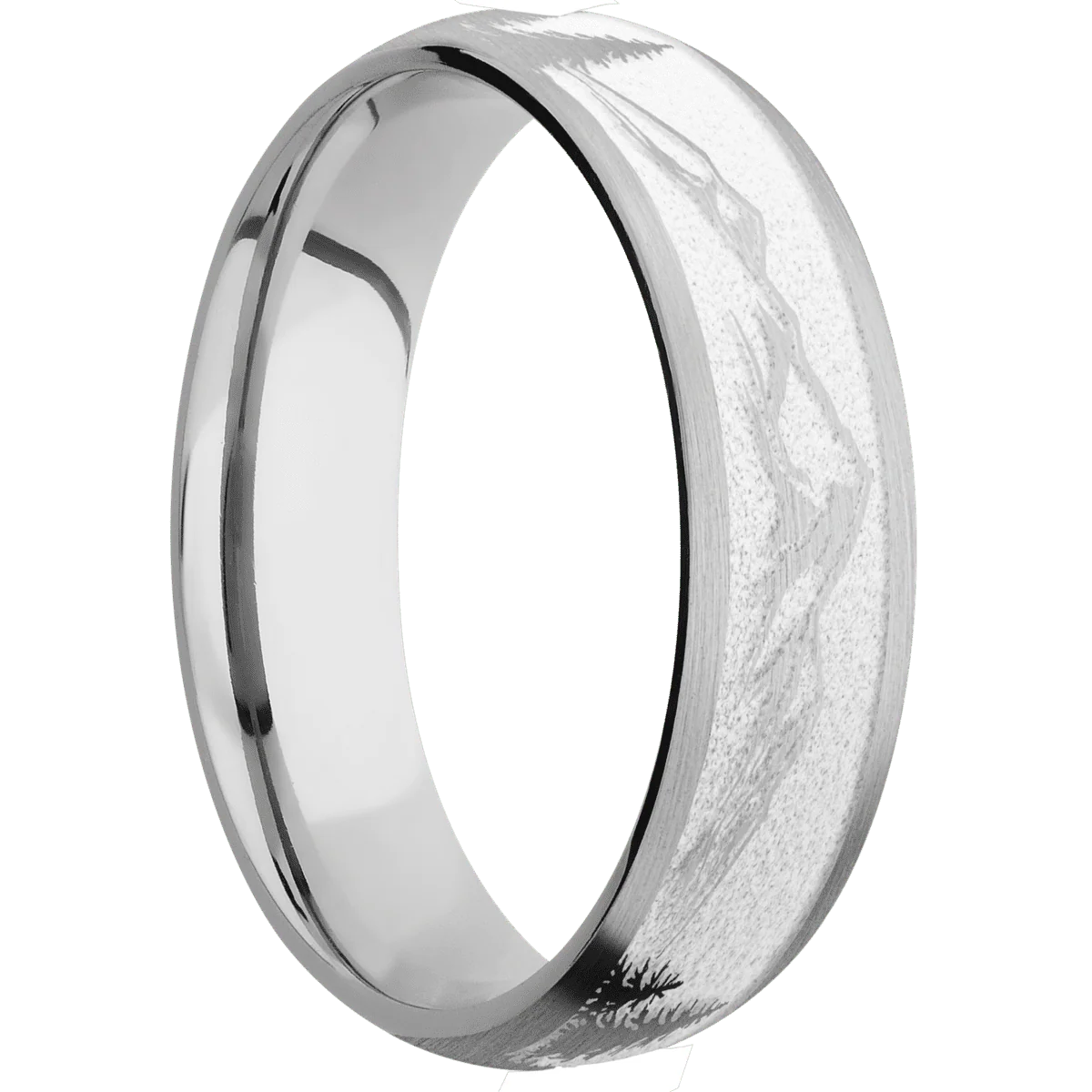 14K White Gold + Satin Finish