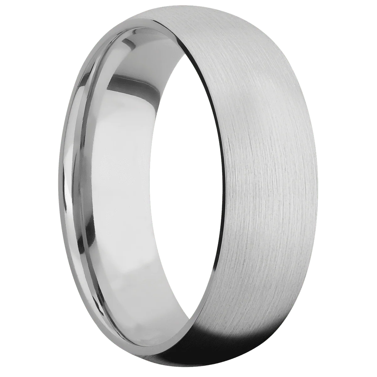 14K White Gold + Satin Finish