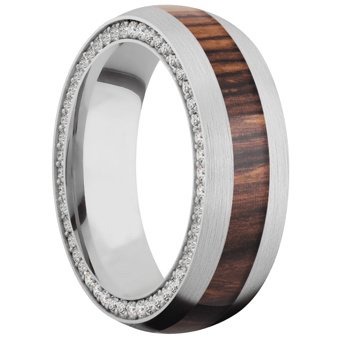 14K White Gold + Satin Finish