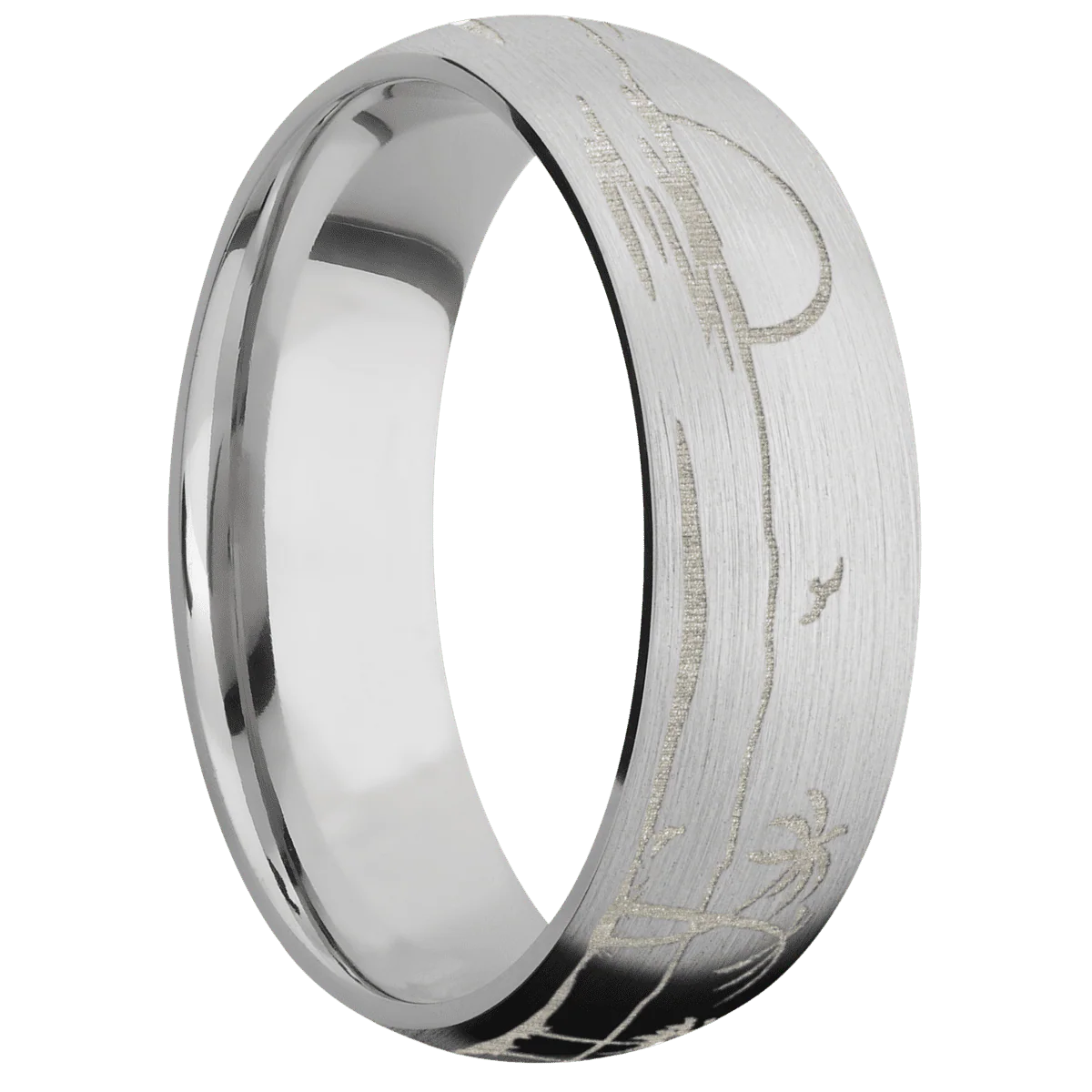14K White Gold + Satin Finish
