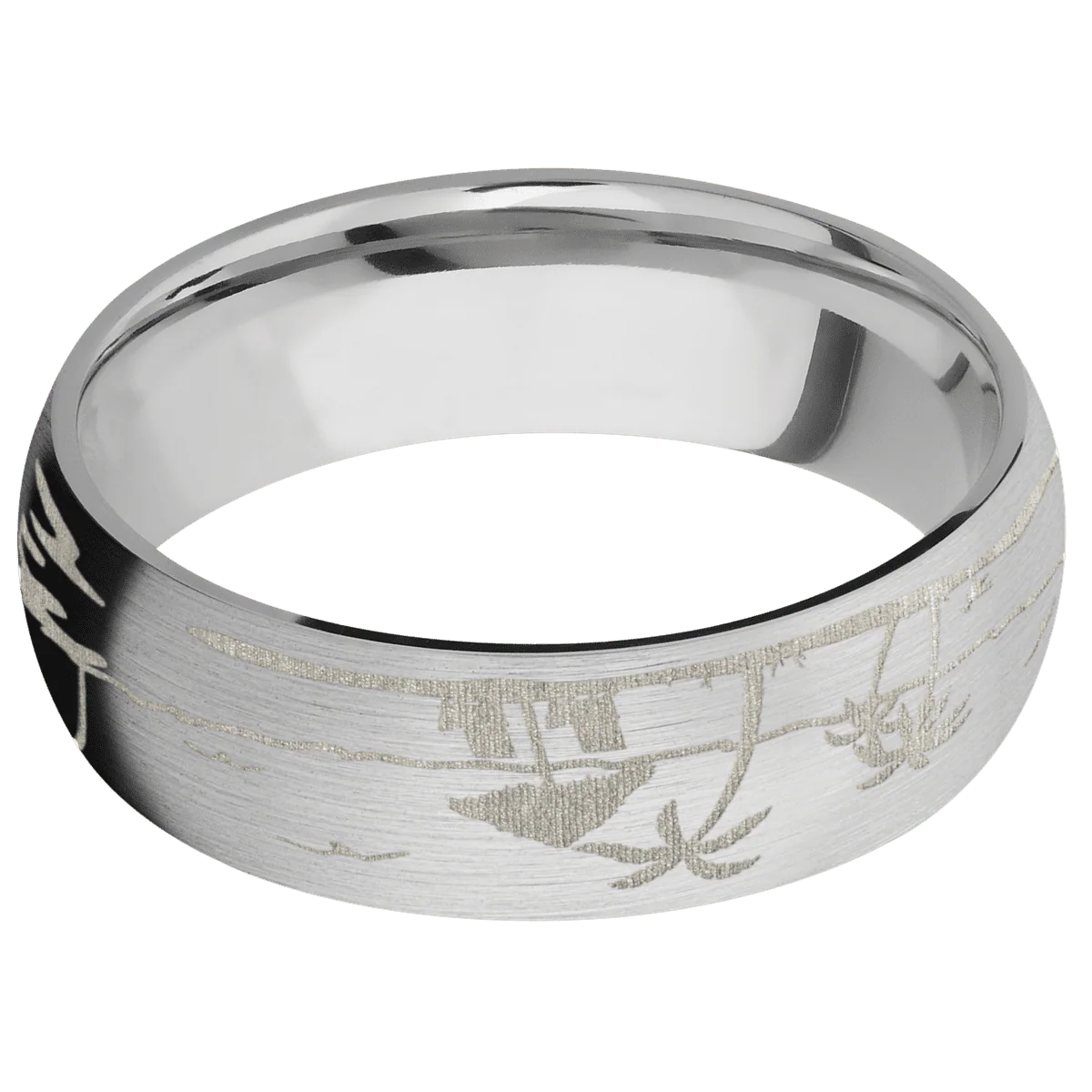 14K White Gold + Satin Finish - Image 3