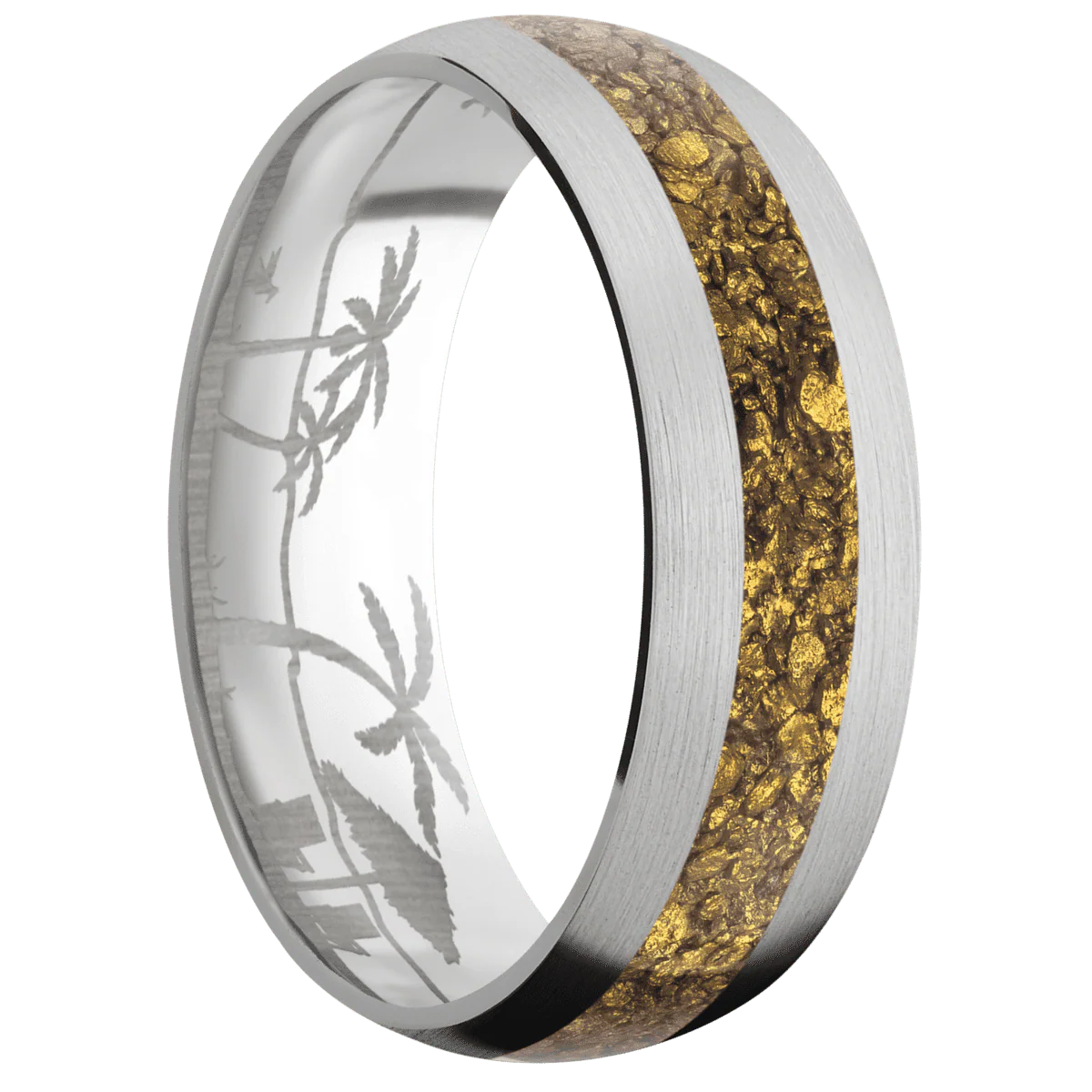 14K White Gold + Satin Finish