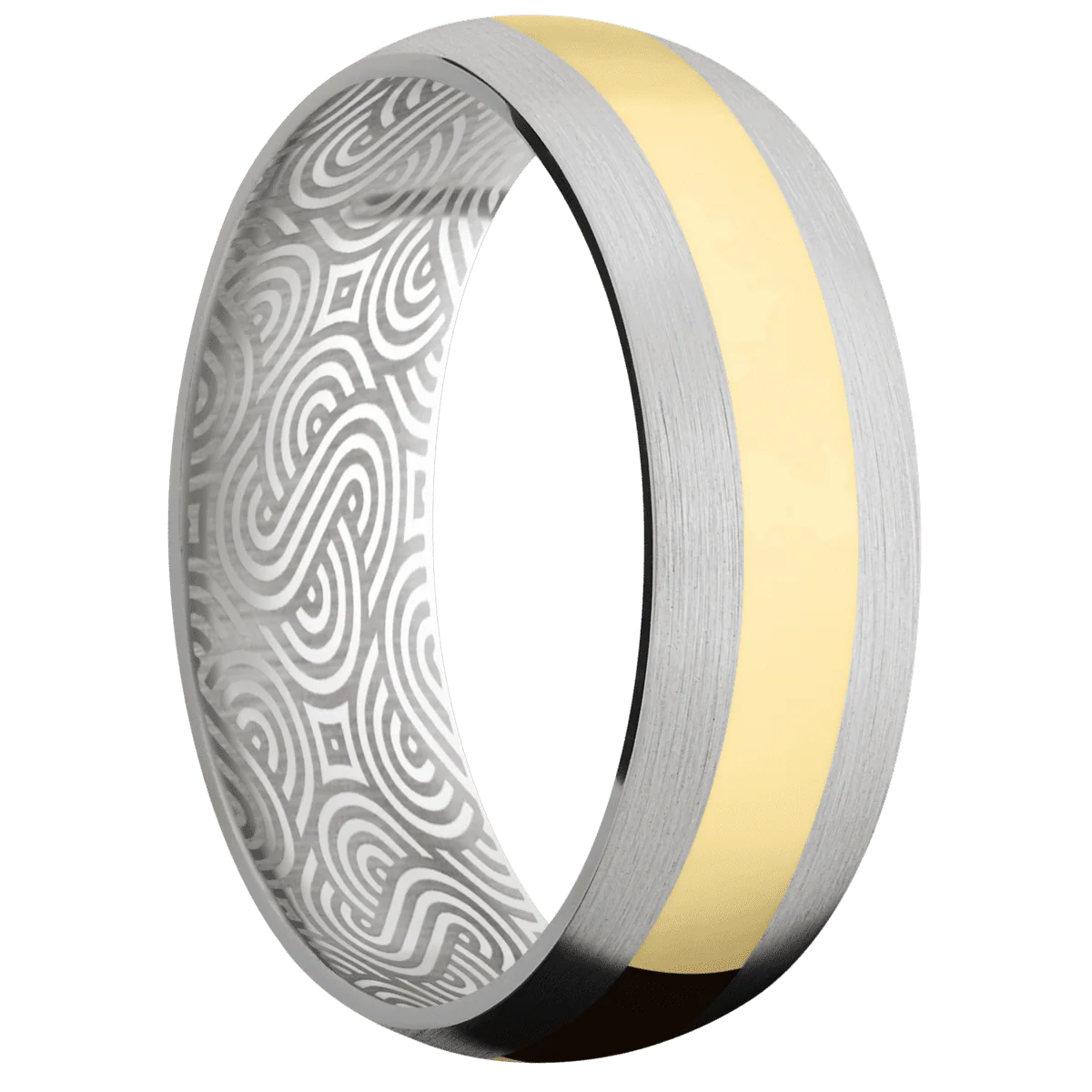14K White Gold + Satin Finish
