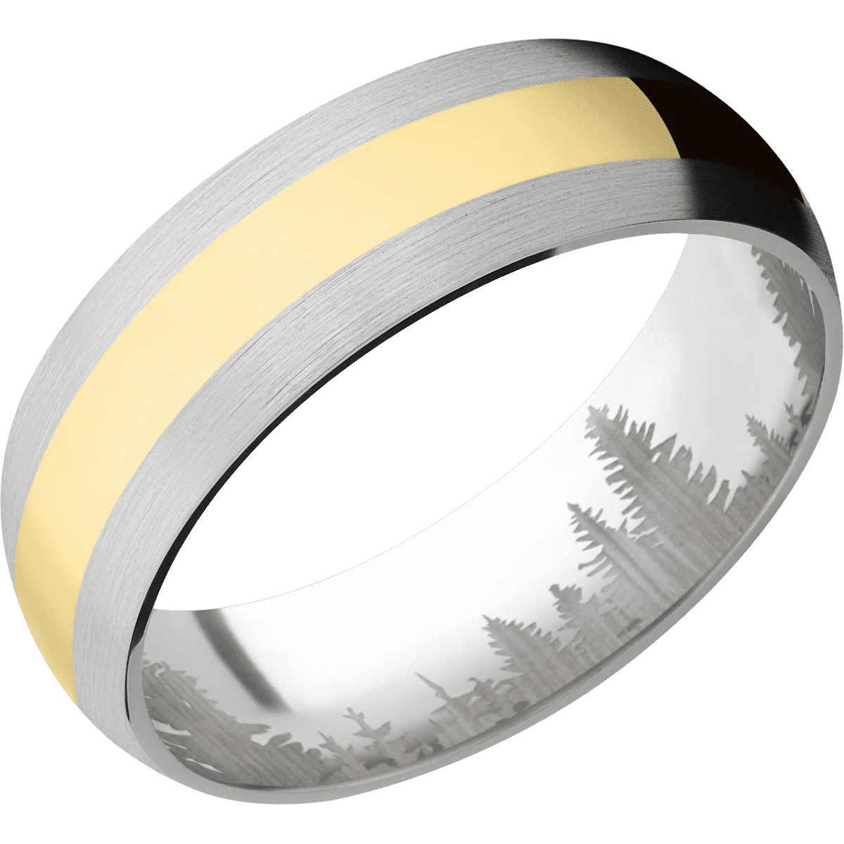 14K White Gold + Satin Finish - Image 2