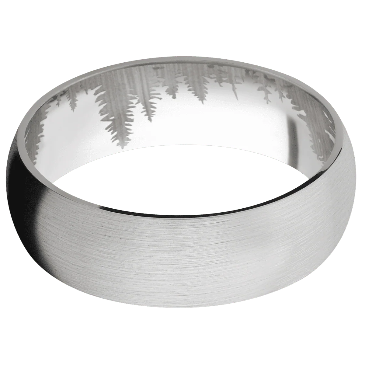 14K White Gold + Satin Finish - Image 3