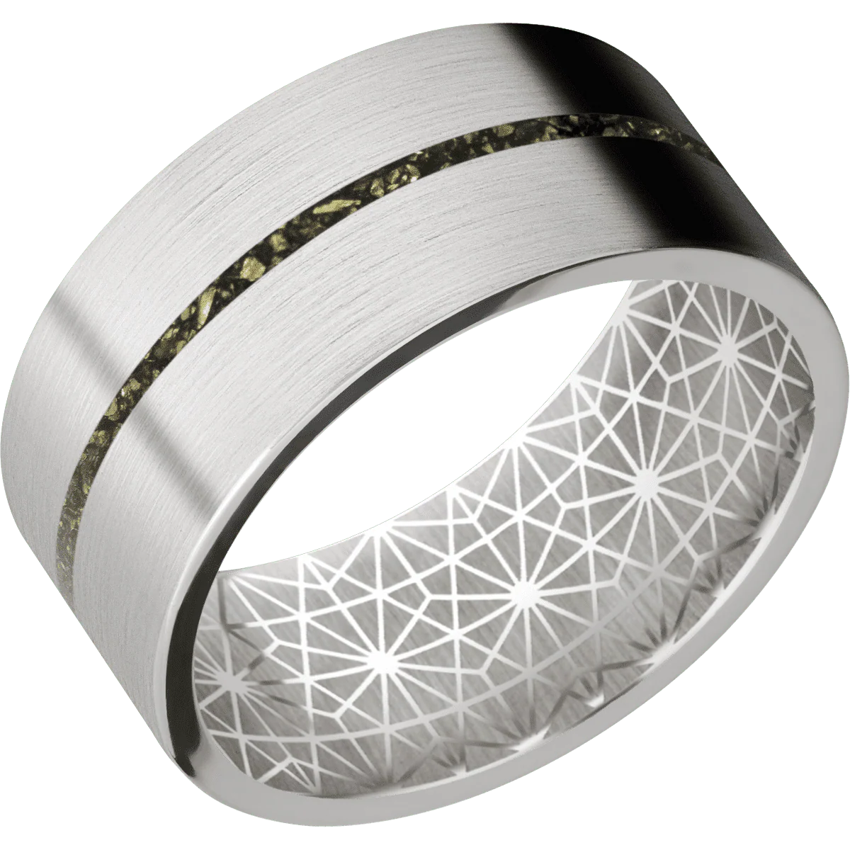 14K White Gold + Satin Finish - Image 2