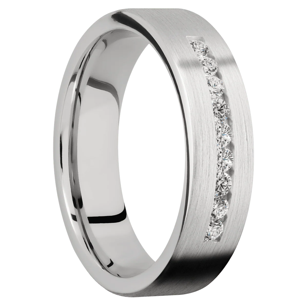14K White Gold + Satin Finish