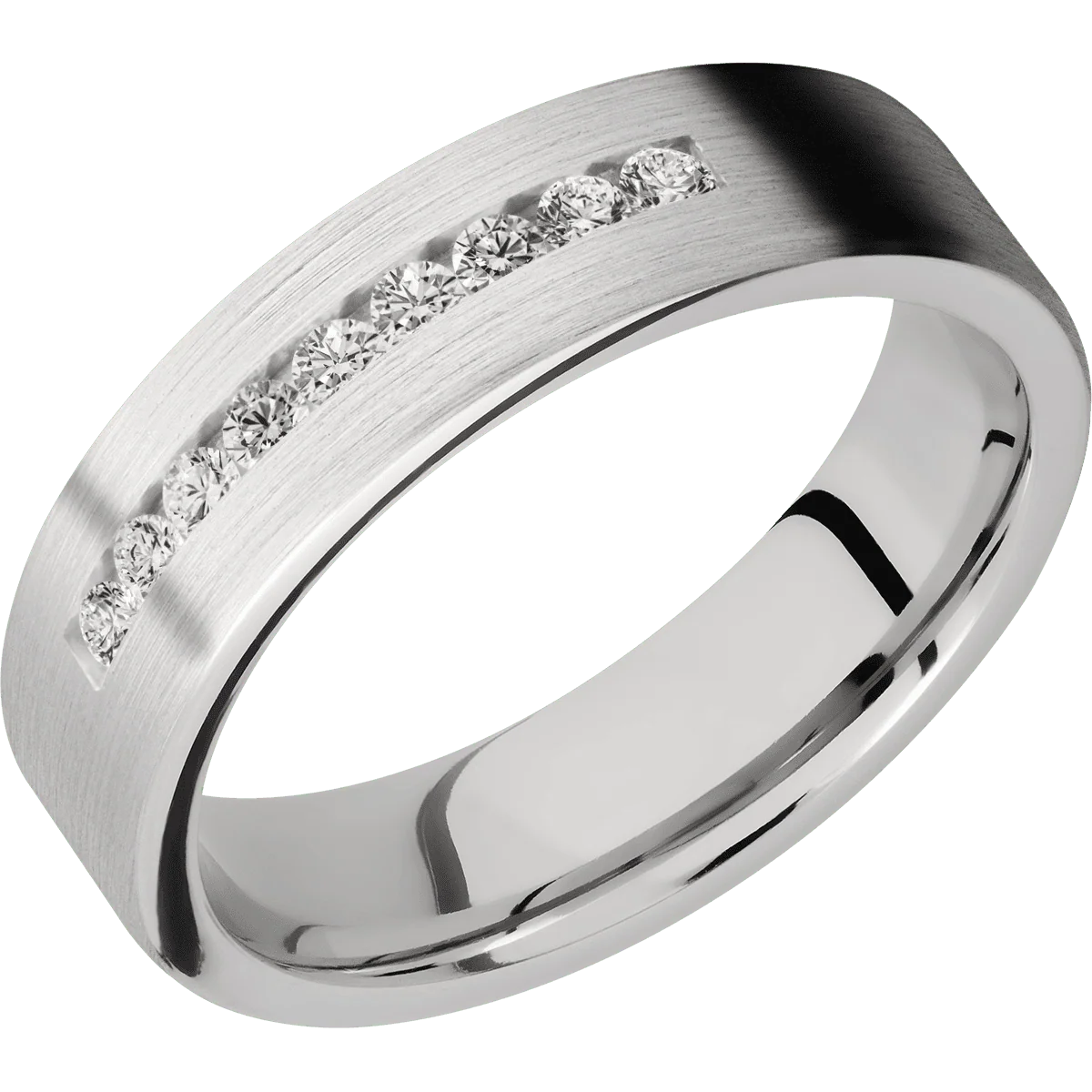 14K White Gold + Satin Finish - Image 2