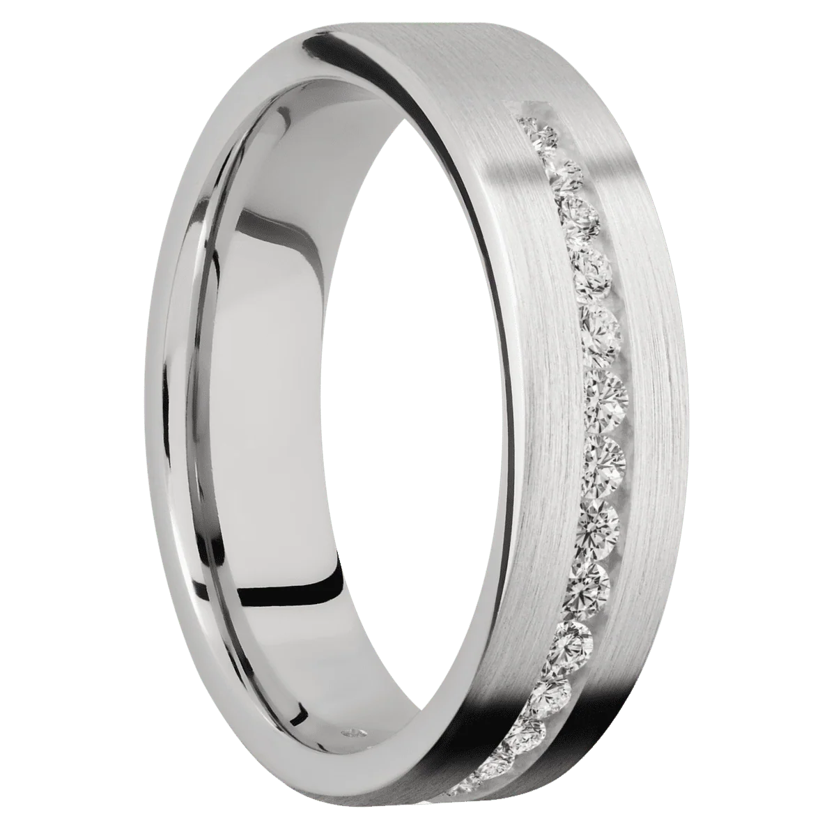 14K White Gold + Satin Finish