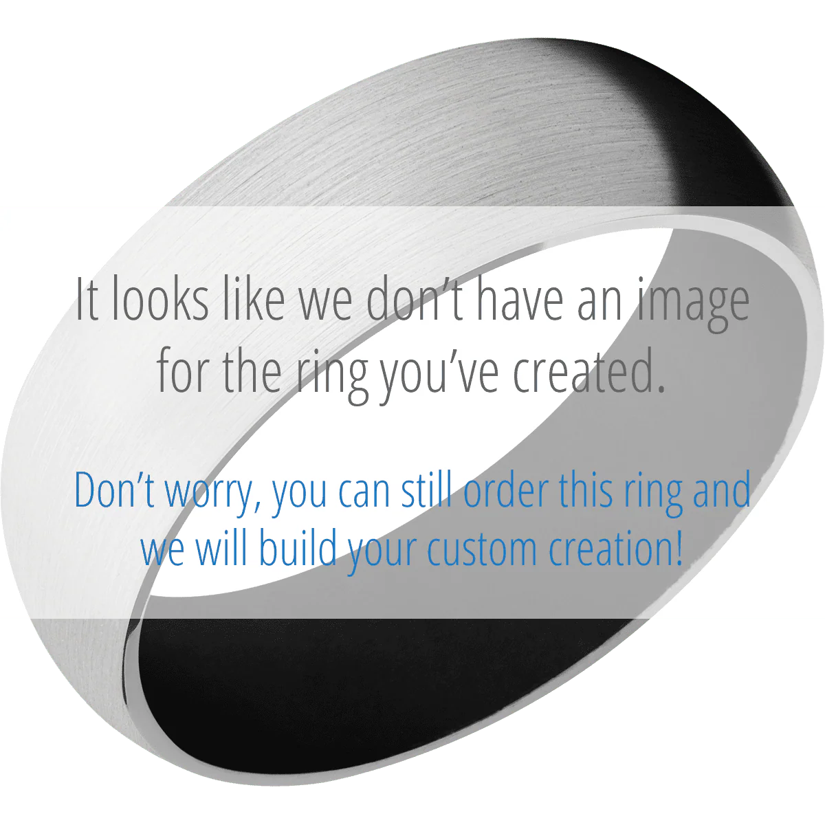 14K White Gold + Satin Finish + Black - Image 2