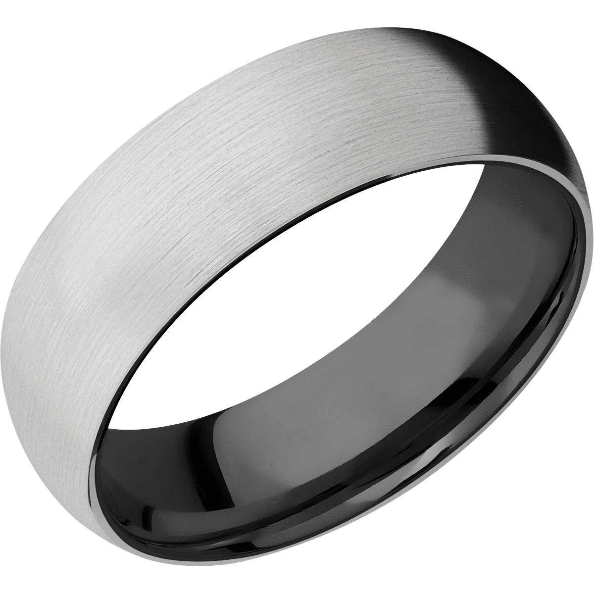 14K White Gold + Satin Finish + Zirconium - Image 2