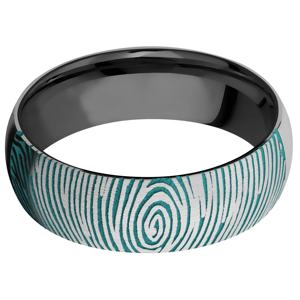 14K White Gold + Satin Finish + Zirconium - Image 3