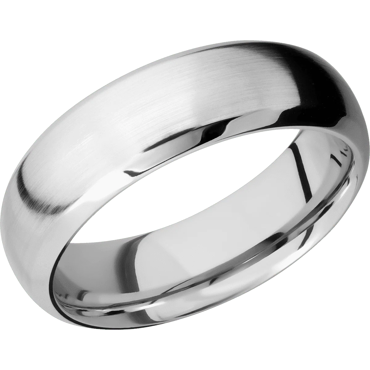 14K White Gold + Satin , Polish Finish - Image 2
