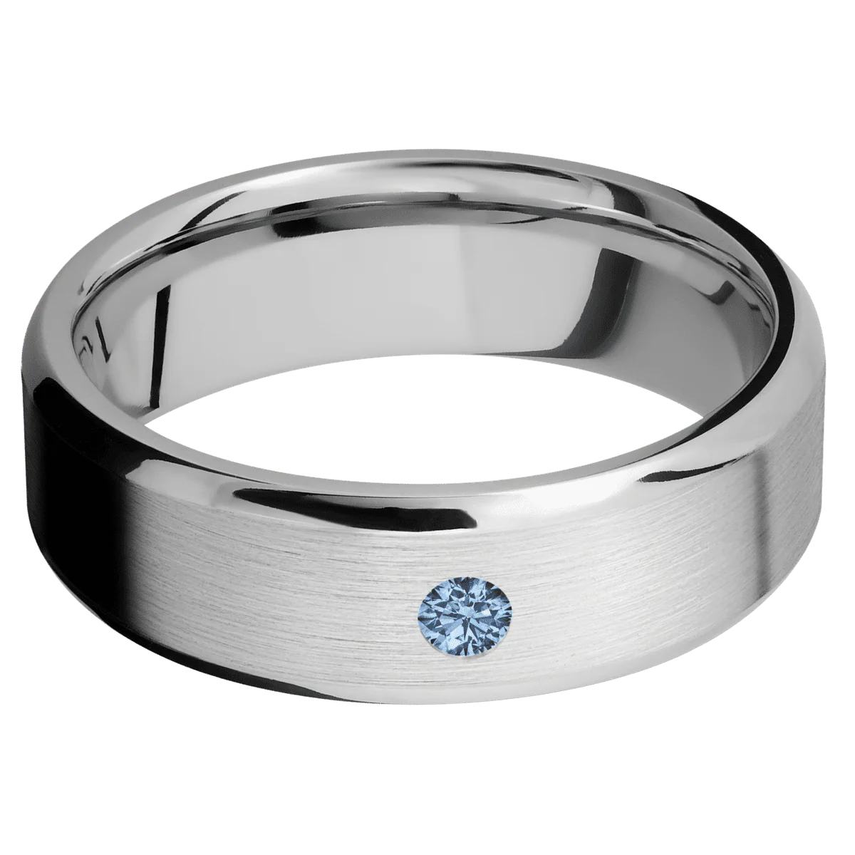 14K White Gold + Satin , Polish Finish - Image 3