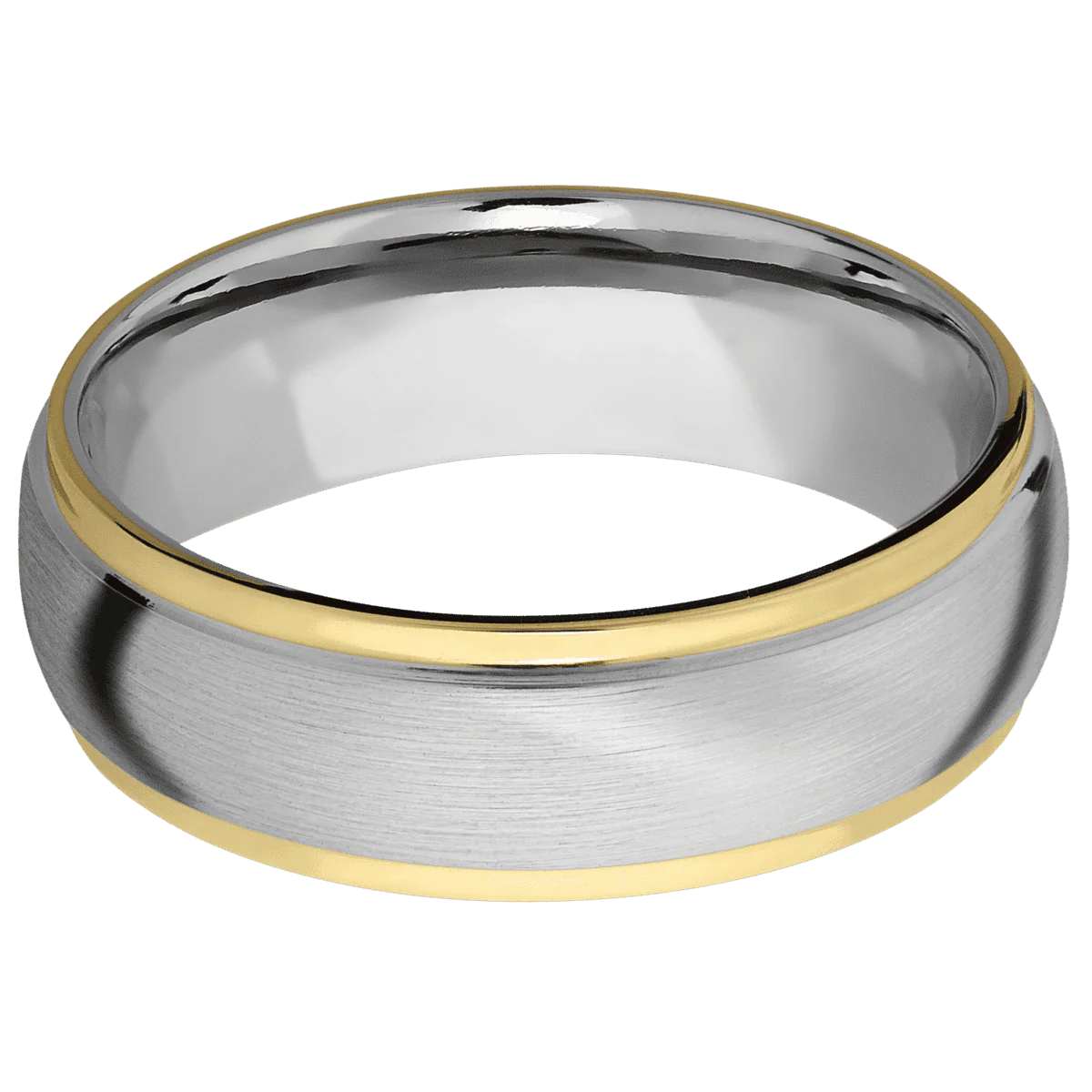 14K White Gold + Satin , Polish Finish - Image 3