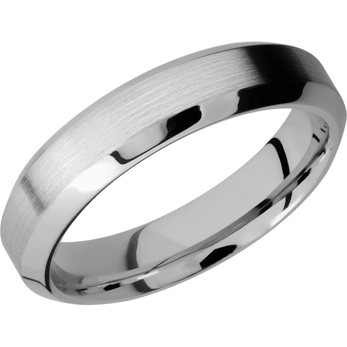 14K White Gold + Satin , Polish Finish - Image 2