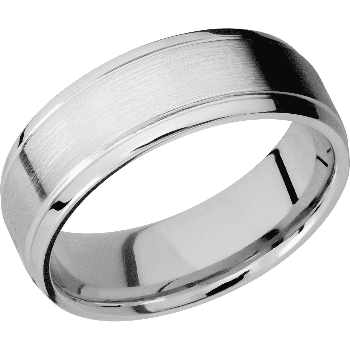 14K White Gold + Satin , Polish Finish - Image 2