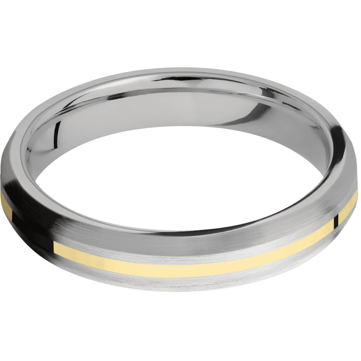 14K White Gold + Satin , Satin Finish + Titanium - Image 3