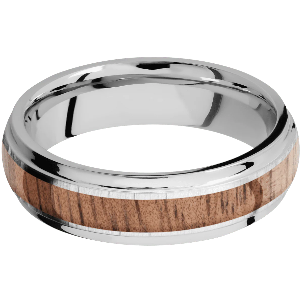 14K White Gold + Treebark1 , Polish Finish - Image 3