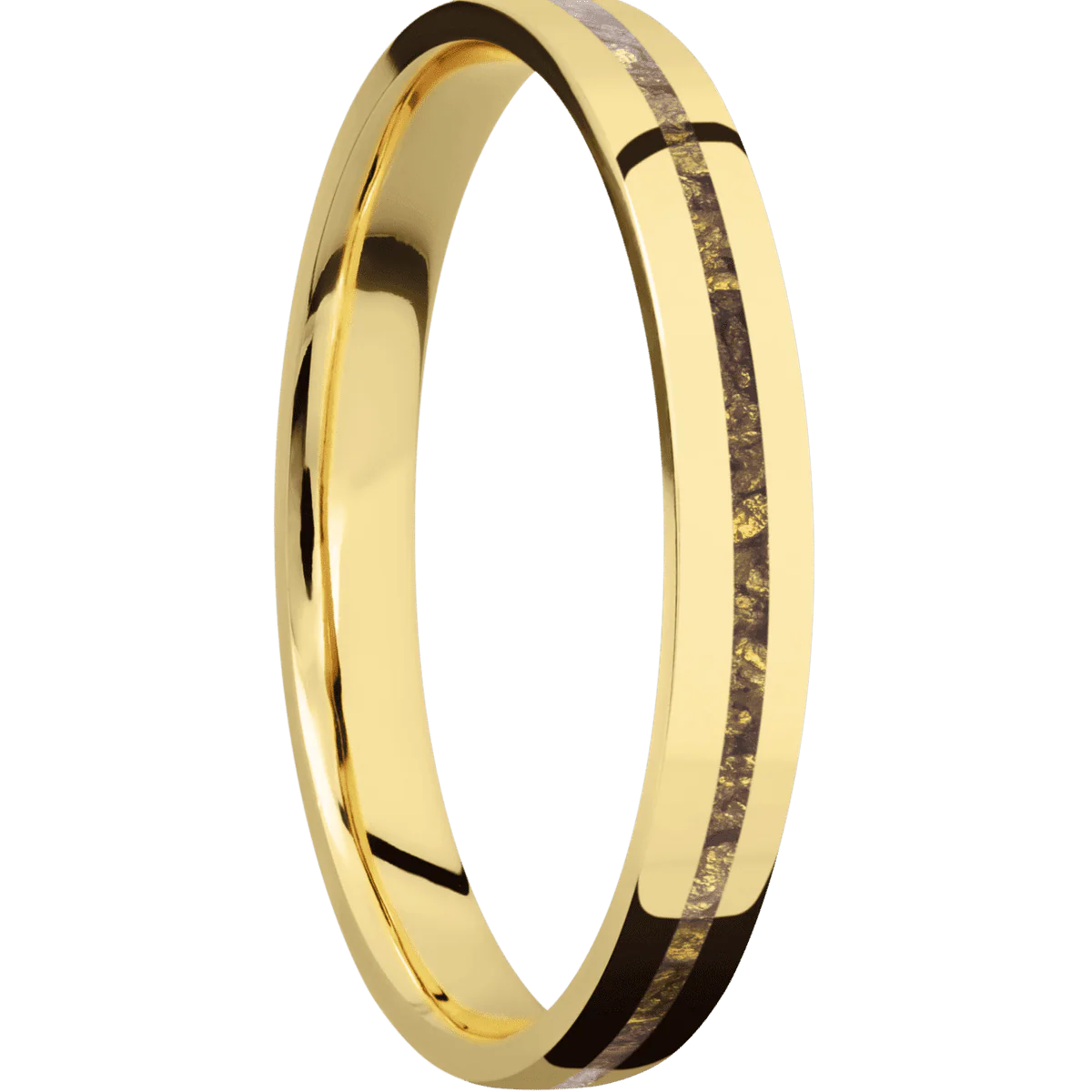 14K Yellow Gold + Polish Finish