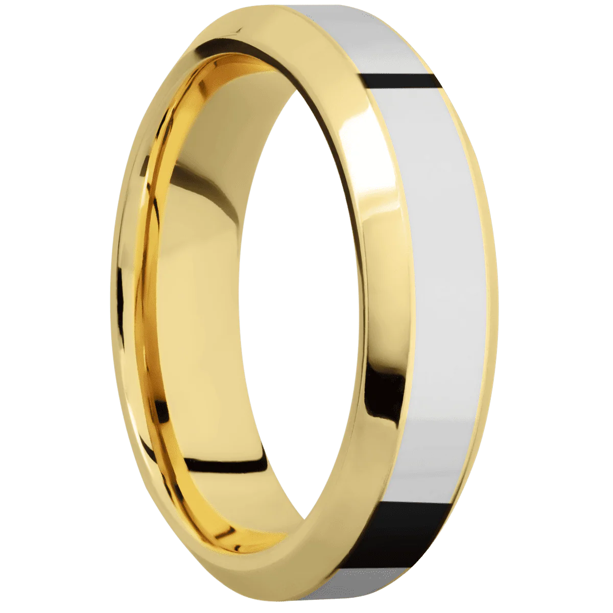 14K Yellow Gold + Polish , Polish Finish