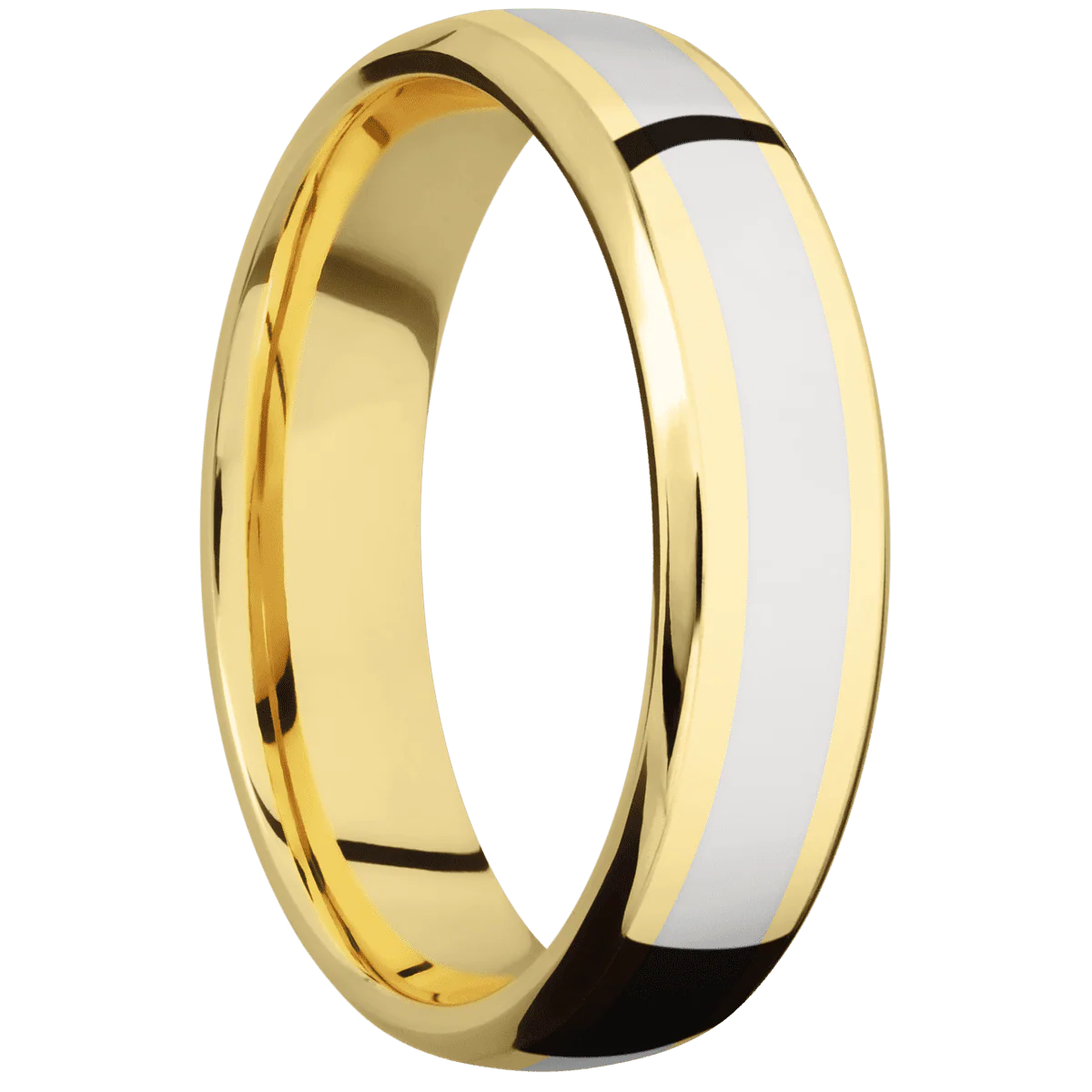 14K Yellow Gold + Polish , Polish Finish