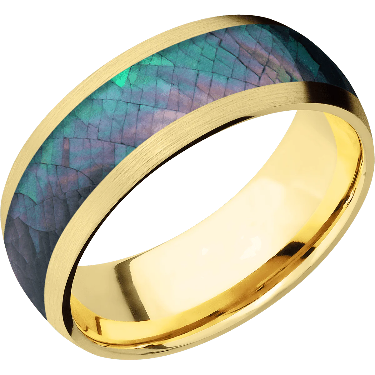 14K Yellow Gold + Satin Finish - Image 2