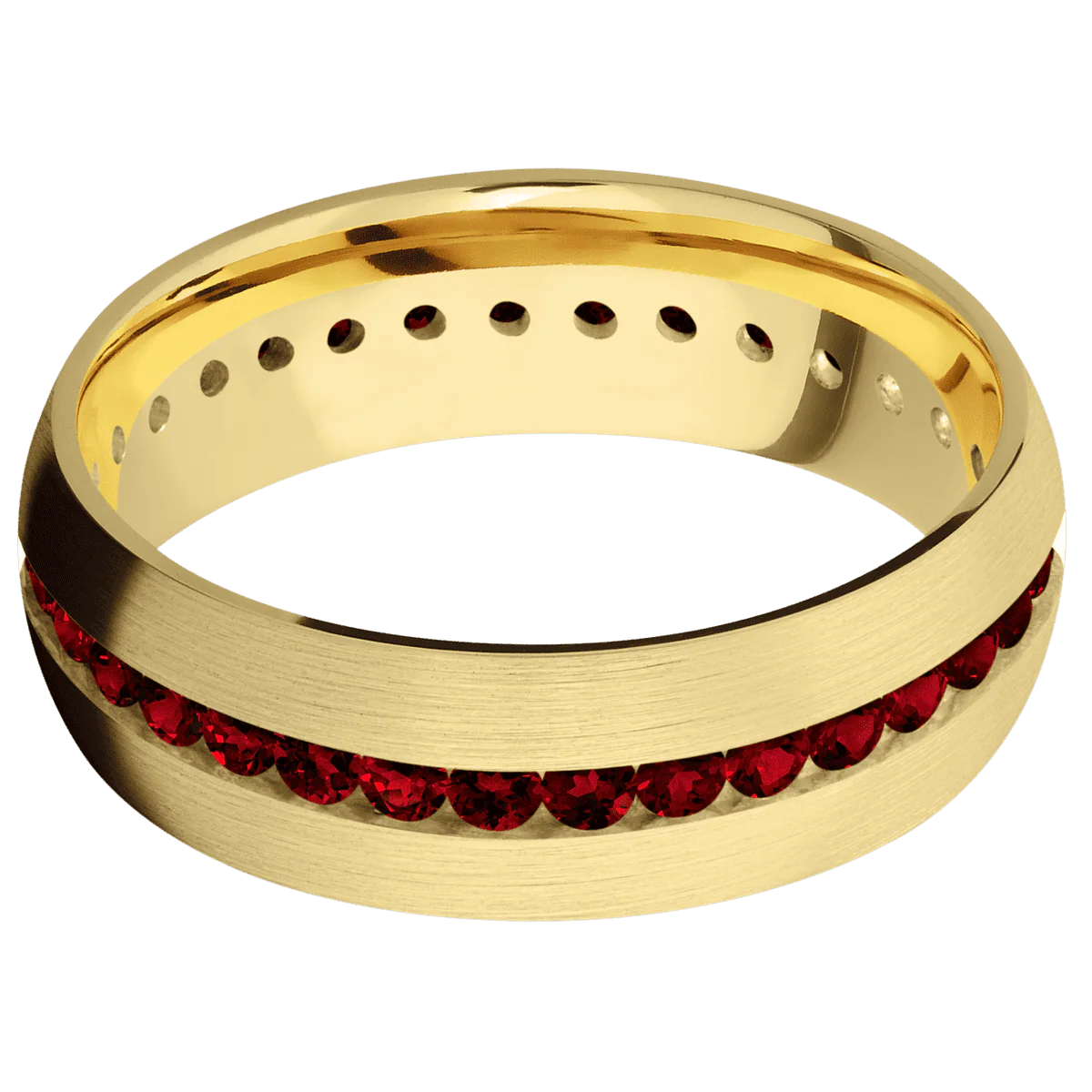 14K Yellow Gold + Satin Finish - Image 3