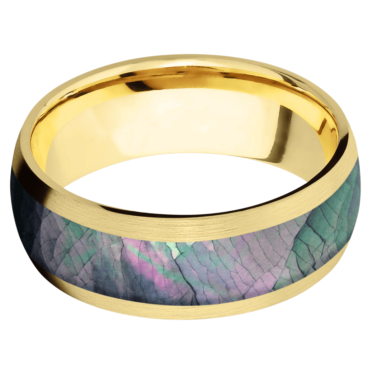 14K Yellow Gold + Satin Finish - Image 3