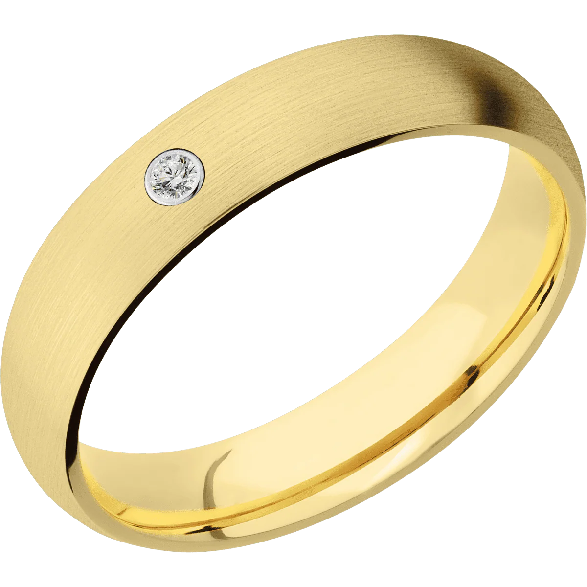 14K Yellow Gold + Satin Finish - Image 2