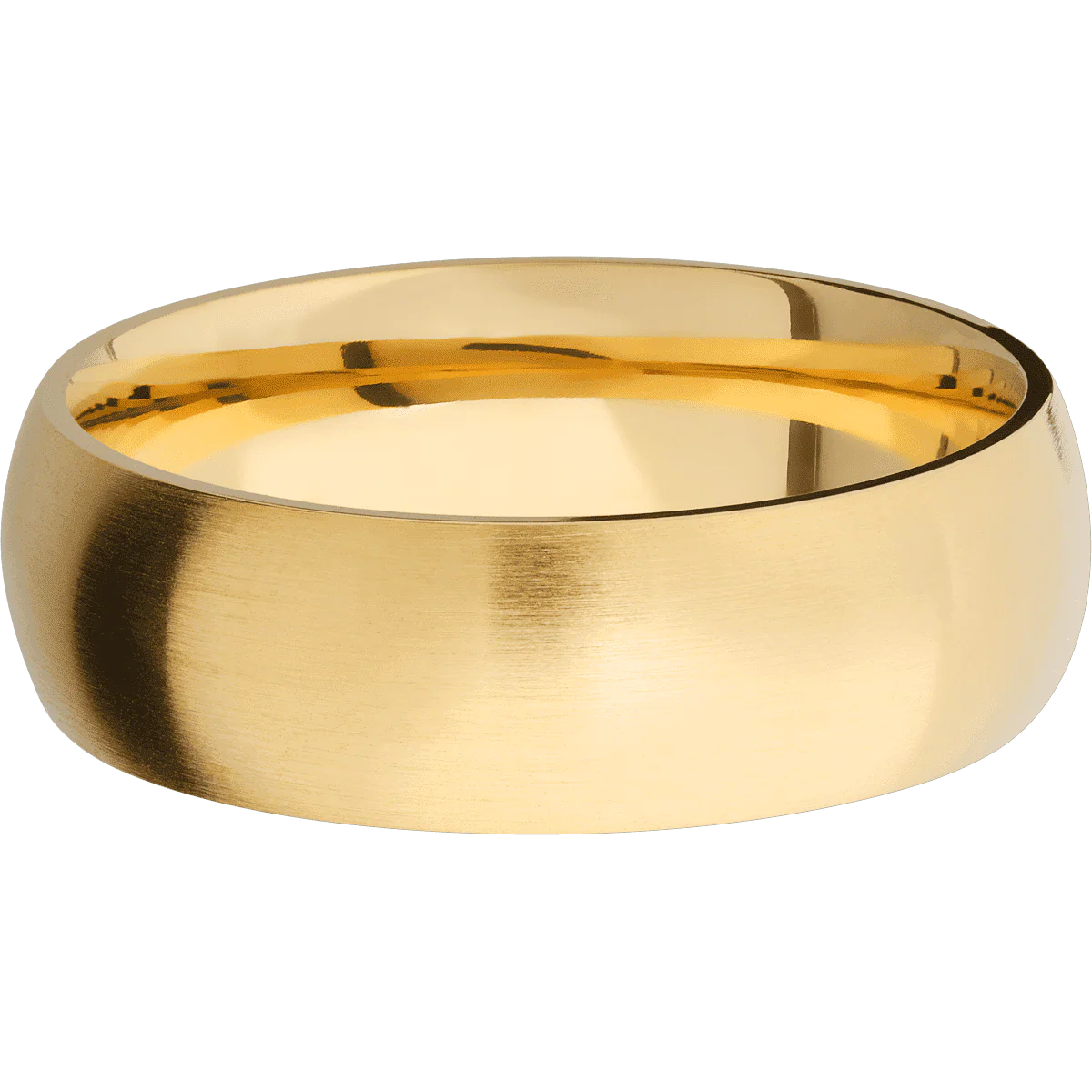 14K Yellow Gold + Satin Finish - Image 3