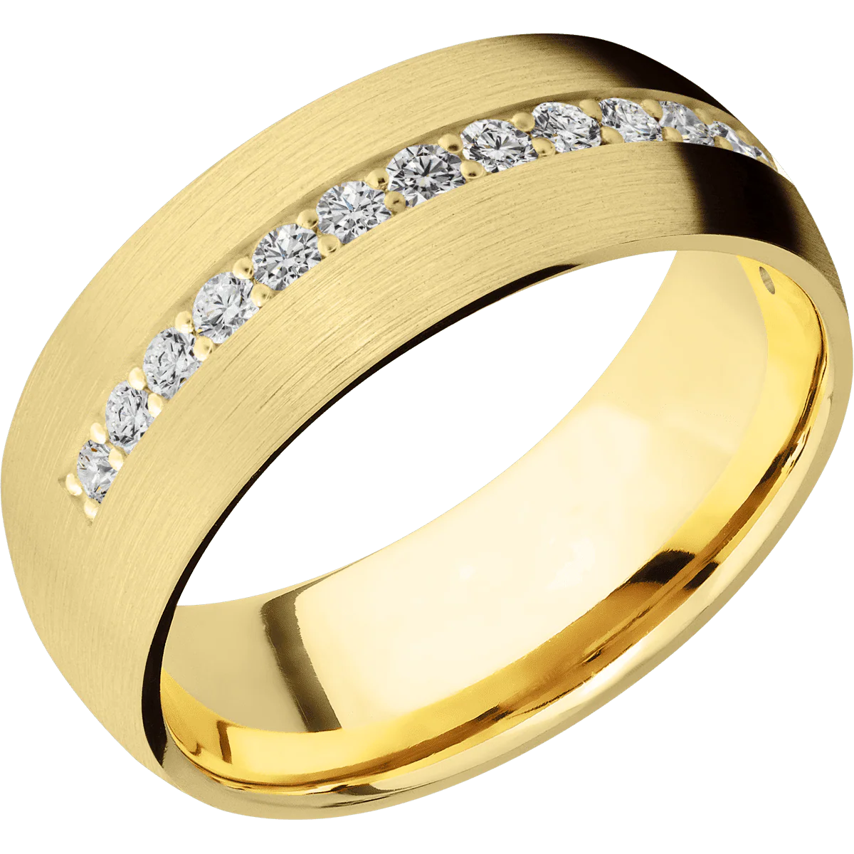 14K Yellow Gold + Satin Finish - Image 2