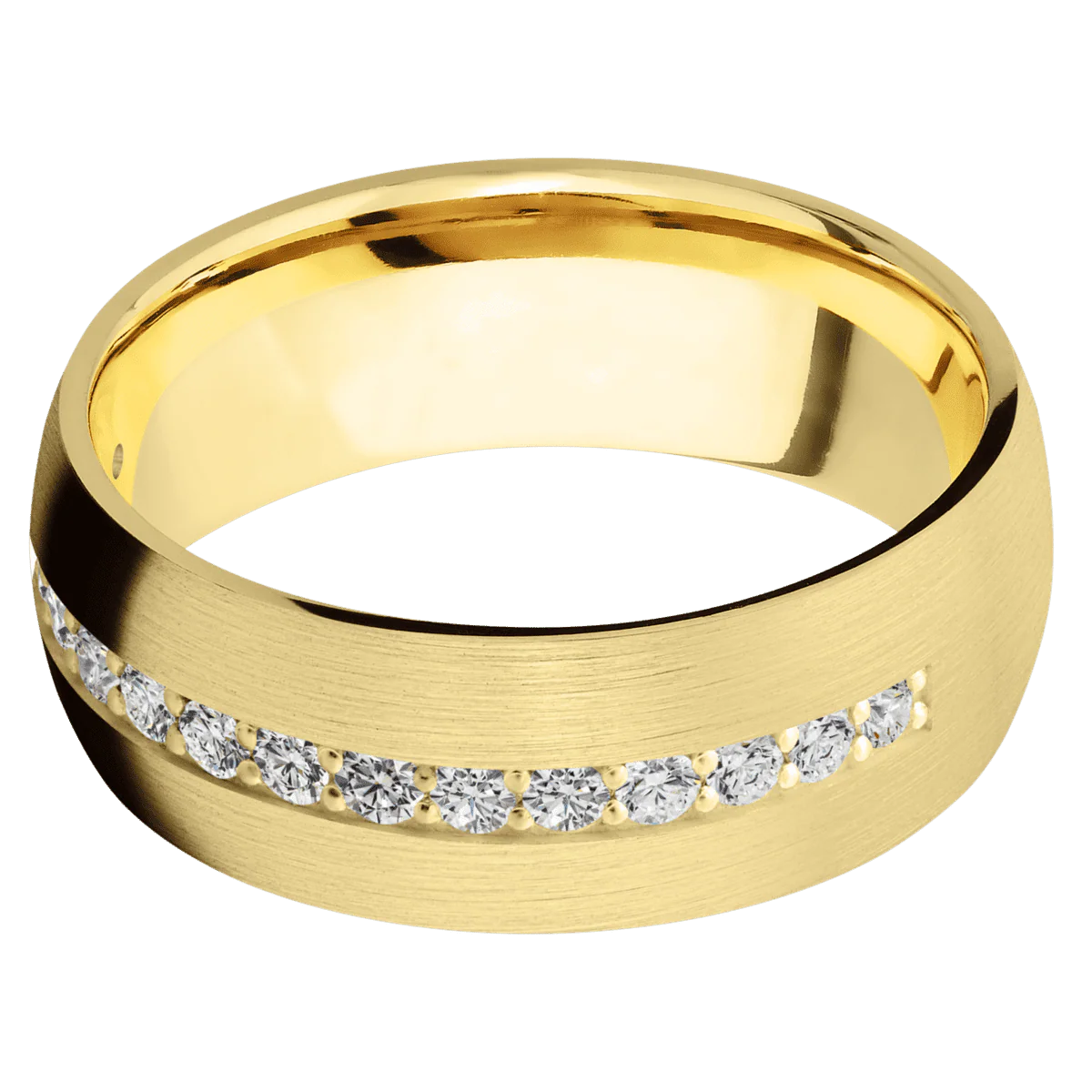 14K Yellow Gold + Satin Finish - Image 3
