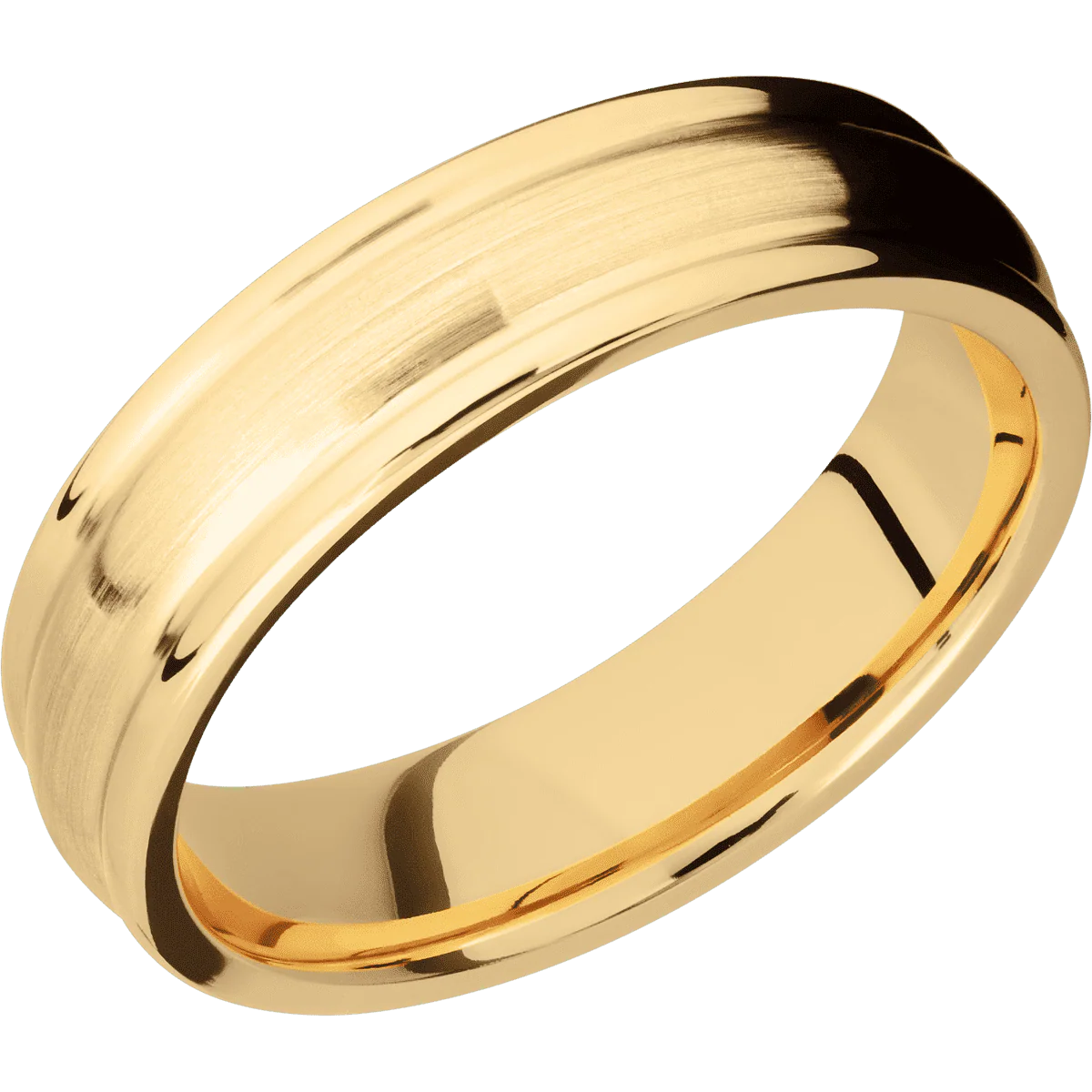 14K Yellow Gold + Satin , Polish Finish - Image 2