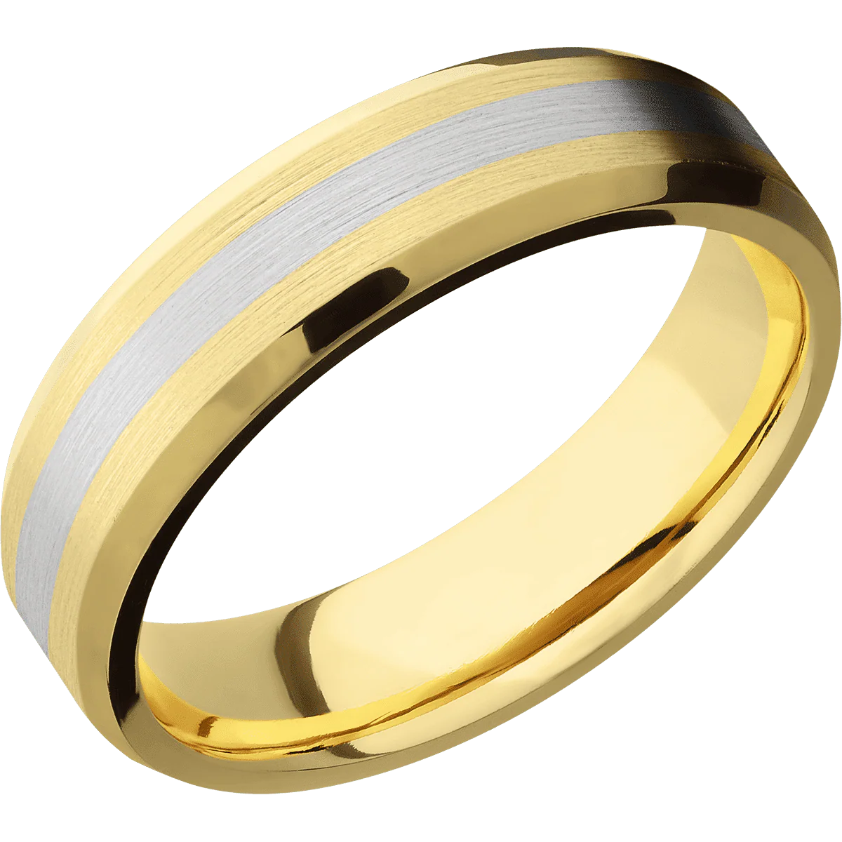 14K Yellow Gold + Satin , Polish Finish - Image 2